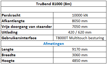 TruBend 81000 (8m)